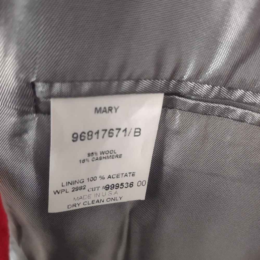 Red Women's Blazer - Picture 3 of 4
